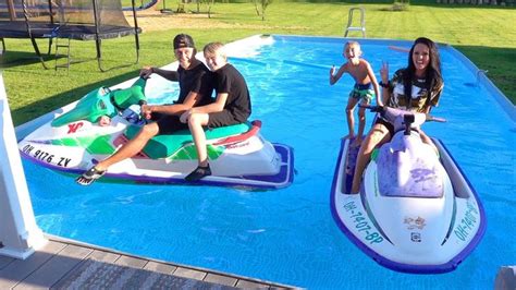 colby and chanel pool side fun|Pool & Jet Ski .